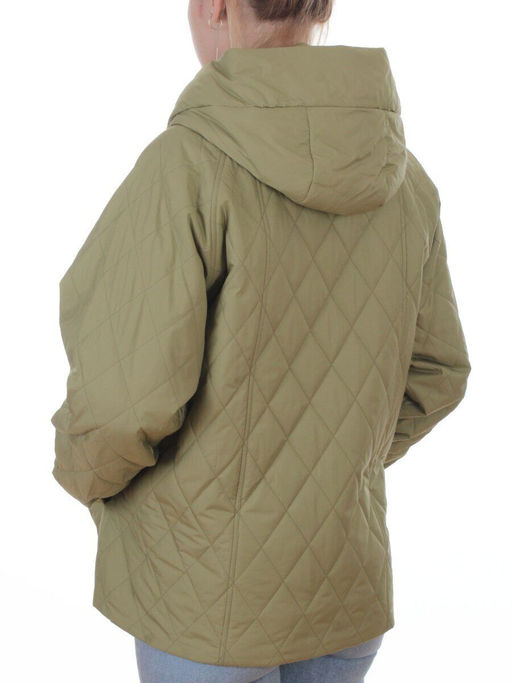 9606 LT. GREEN Куртка стеганная демисезонная женская (100 гр. холлофайбер) - Fashion фото 8