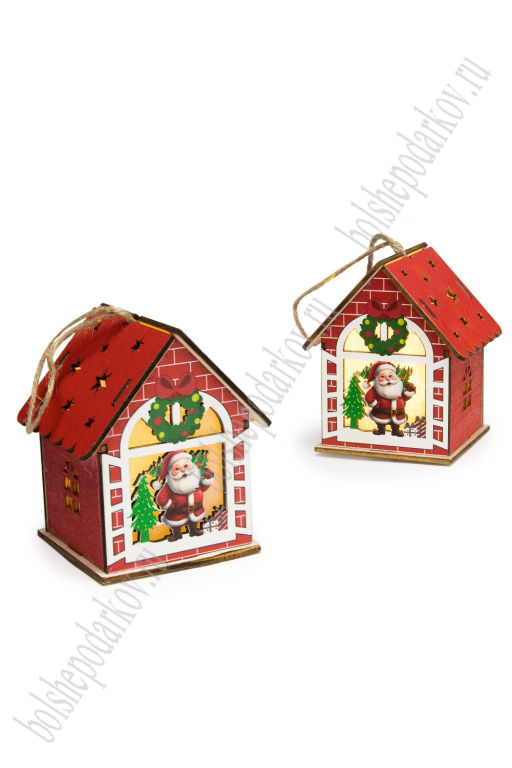 Игрушка светодиодная на батарейках 7,5*8,5*7 см Домик (1 шт) SF-7555, №16 - Больше подарков фото 2