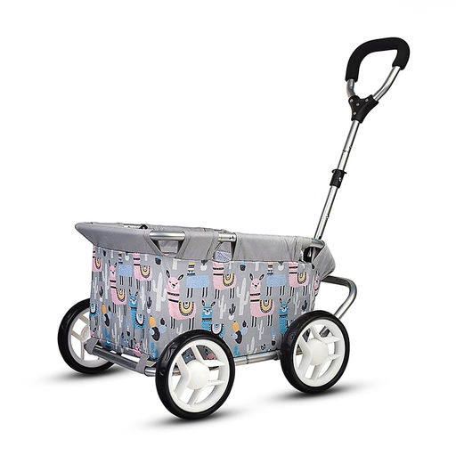 Тележка игрушечная металлическая, принт альпаки