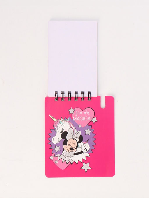 Блокнот А7 и мини ручка, Минни Маус и единорог