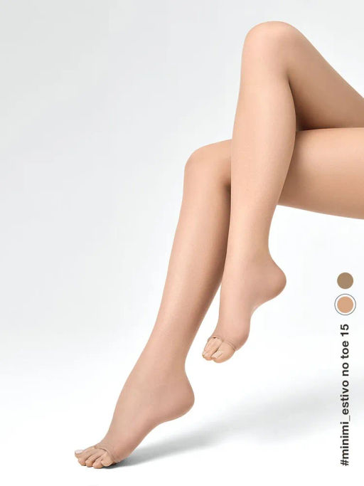 Колготки Minimi ESTIVO 15 NO TOE ( колготки с открытым мыском) - caramello  фото 6