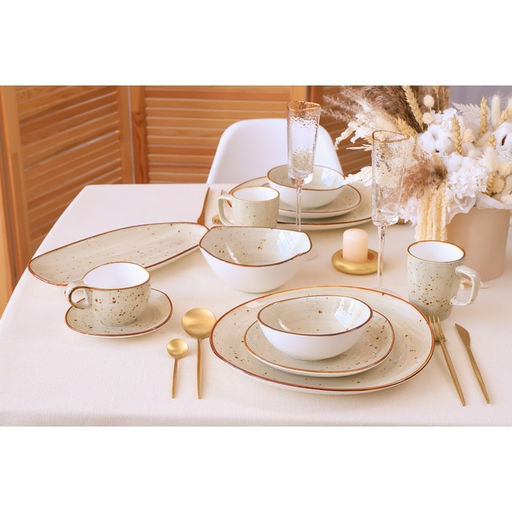 Кружки Magistro Mediterana, набор 2 шт.: 250 мл, фарфор, бежевые  фото 6