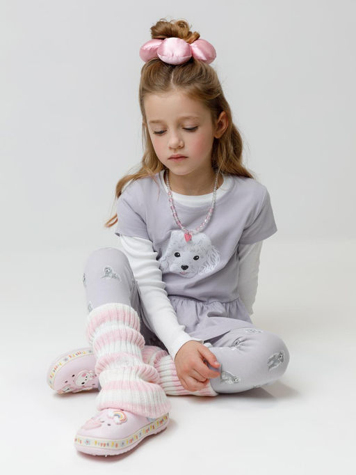 КР 4074/сиреневый 3710 Н090 к647 брюки (лосины) для дев