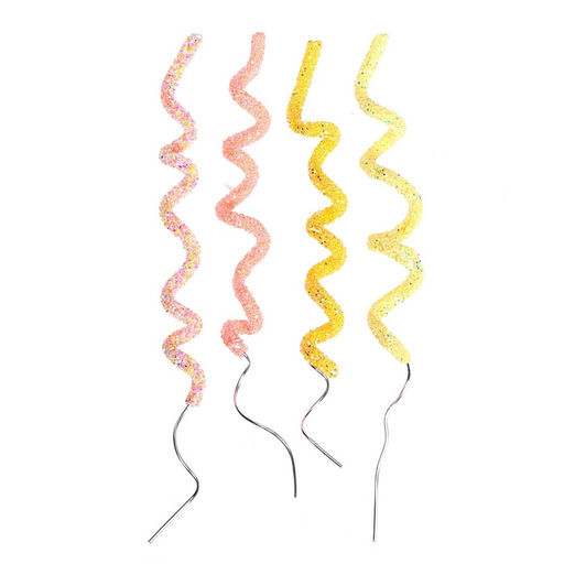 Украшение для торта Спиральки, тянутся, цвет персиковый - Страна карнавалия фото 2