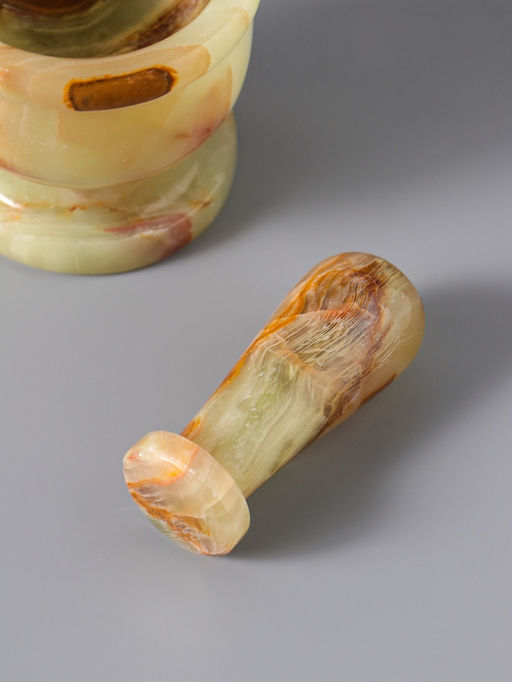 Набор: ступка с пестиком, оникс, 7×8×8.5 см