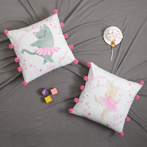 Наволочка декоративная Этель Зайка 40х40 см, 100% полиэстер  фото 5