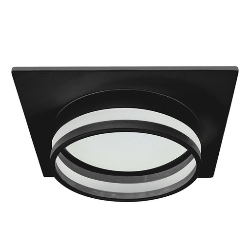 Светильник потолочный встраиваемый, 15W 230V GX53, черный, квадрат, без лампы, DL503 LUNA