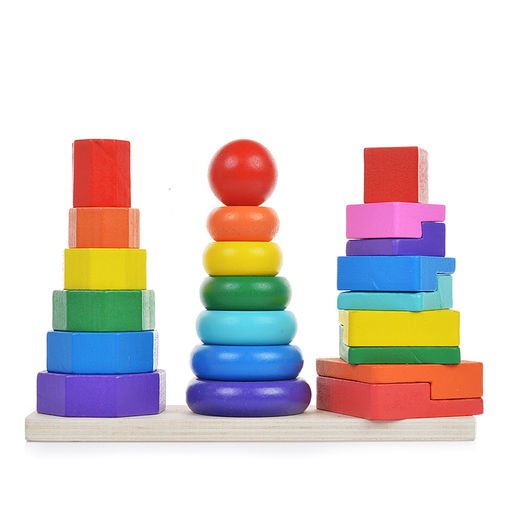 Пирамидка Цвета и фигуры - Щепочка фото 3