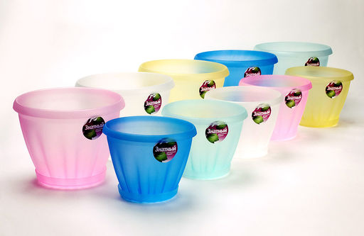 Горшок "Знатный" 1,0 л, d-140, с/п, полупрозрачный, арт. Мп301П