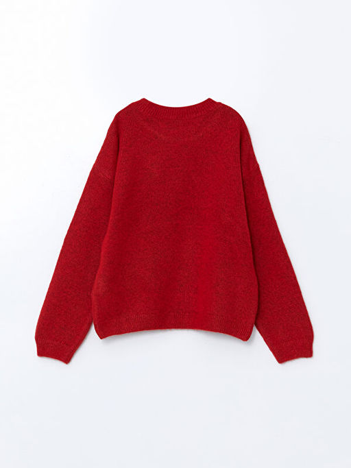 Bisiklet Yaka Y?lba?? Temal? K?z ?ocuk Triko Kazak - Waikiki фото 2