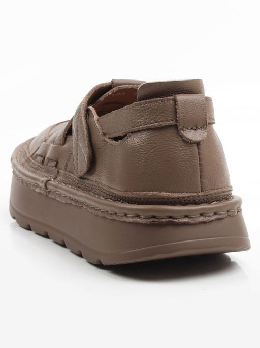 06-2193-5 DK. BEIGE Туфли женские (натуральная кожа)