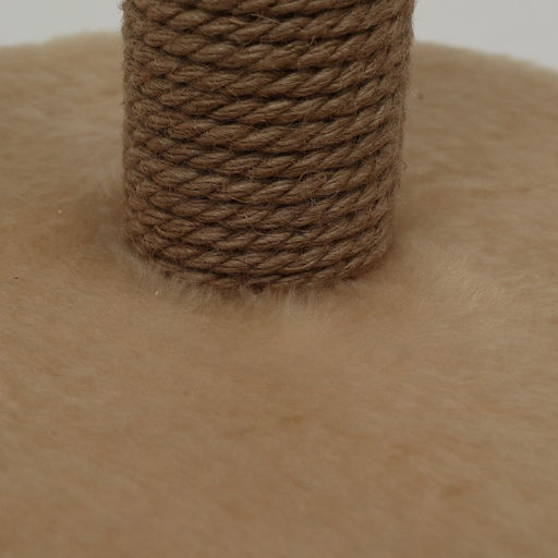 Домик для кошек с когтеточкой, с тремя когтеточками, джут, 51 х 31 х 132 см, бежевая - Simaland фото 6