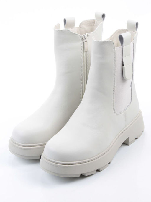 04-PAX24-2Z MILK Ботинки зимние женские (натуральная кожа, 100% шерсть)