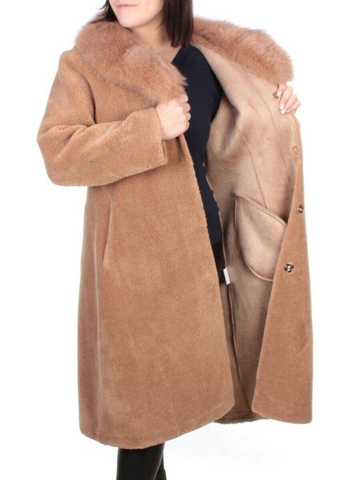 37235 BROWN Шуба женская искусственная Yi Ge - Fashion фото 6