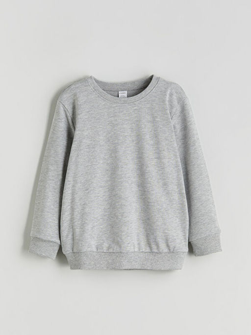 Bisiklet Yaka Basic Erkek ?ocuk Sweatshirt