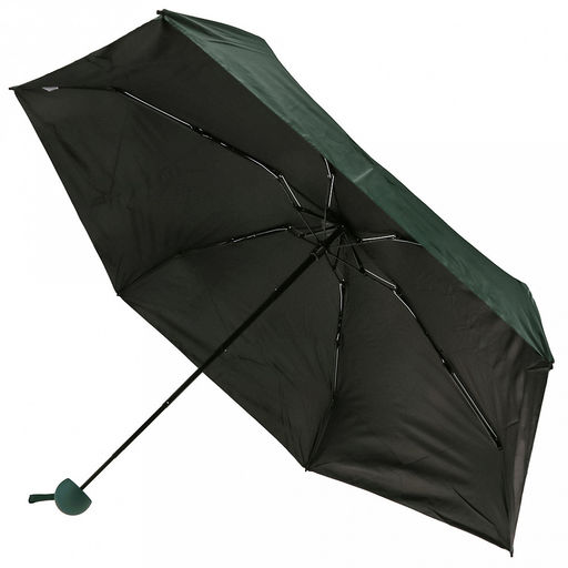 Зонт-мини механический Палитра UPF50+ ткань эпонж (полиэстер) + черное УФ-покрытие, 6 лучей, д/купола 90см, 5 сложений, 18см в сложенном виде, механизм против ветра, ручка с покрытием soft-touch, цвет темно-зеленый, 218гр (Китай) - Домашняя Мода фото 3