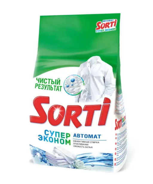 СОРТИ стир.порошок 1500гр Супер Эконом пакет