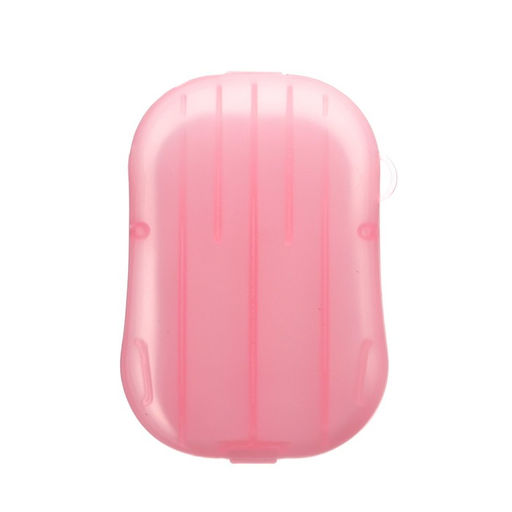 Цена за 5 шт. Листовое дорожное мыло, розовый, 20 шт