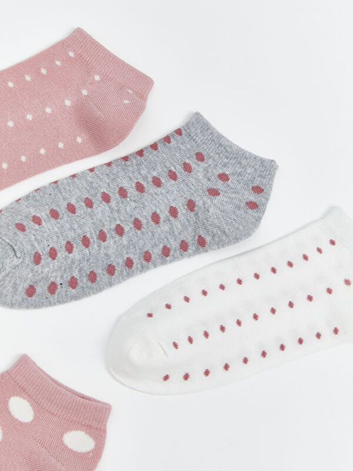 Desenli Kad?n Patik ?orap 5li