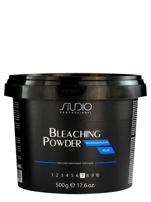 500гр Studio Обесцвечивающий порошок для волос Microgranules Blue - Kapous professional фото 7