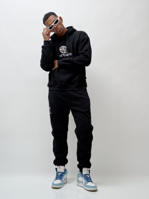 на флисе Спортивный костюм демисезонный черного цвета - Mtforce фото 14