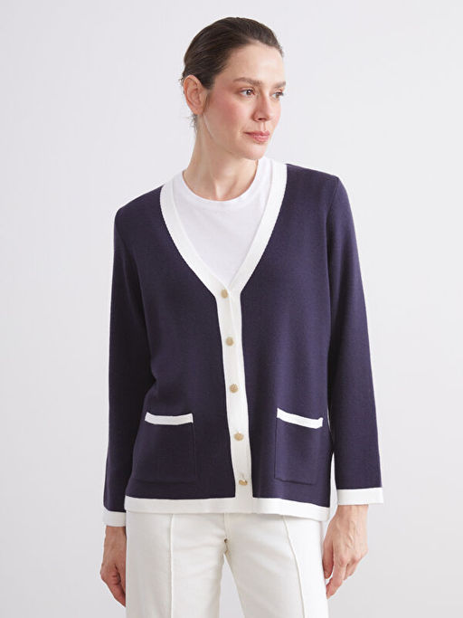 V Yaka Kad?n Triko H?rka