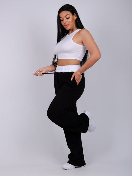 Брюки " Микси" черные, футер петля