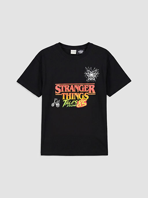 Stranger Things Bask?l? Erkek ?ocuk Ti??rt
