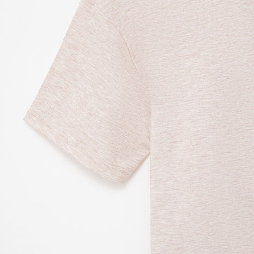 Футболка женская MINAKU OVERSIZE FIT: цвет бежевый меланж, р-р 44