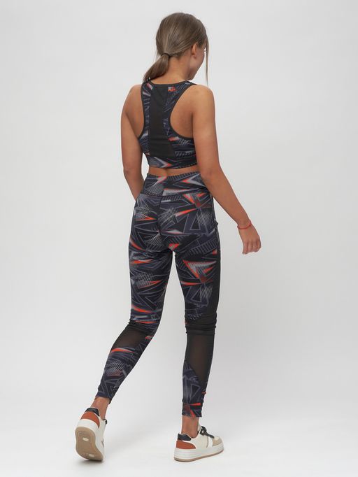 Костюм для фитнеса женский темно-серого цвета 2922TC - FUYOUKAI фото 6