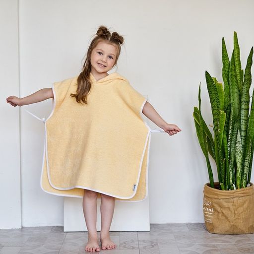 Полотенце-пончо Крошка Я Гномик, цвет молочный, размер 24-32, 100 % хлопок, 320 г/м2  фото 9