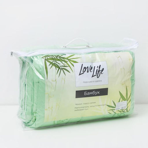 Одеяло LoveLife, 140×205 см, бамбук,, глосс-сатин, 450 г/м²