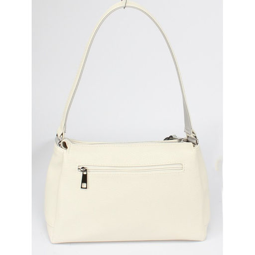 Сумка женская искусственная кожа ADEL-201/2в/ММ, 3отд, плеч/рем-стропа, бежевый/серый флотер 259202 - Adelia фото 2