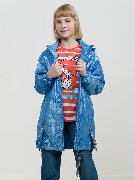 PELICAN, ветровка для девочек, Лазурный  фото 4