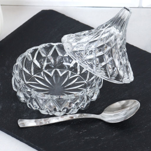 Солонка с ложкой 100 мл резная / LGR-113ложка /уп / - ГалеонТрейд фото 2