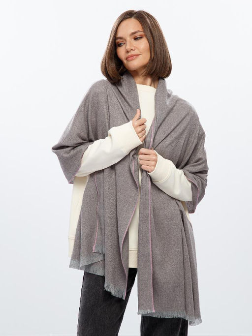 Палантин жен. шерсть+хл+акр 75х200 G72-8277-19 - Eleganzza фото 4