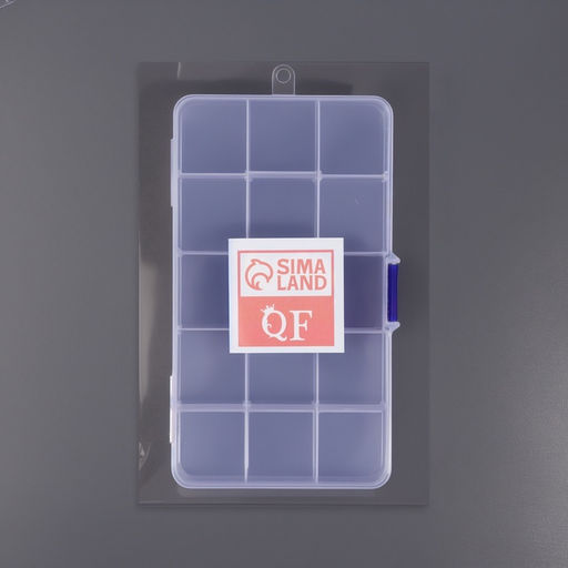 Цена за 2 шт. Органайзер для мелочей, с подвесом, 17.5×10×2 см, прозрачный