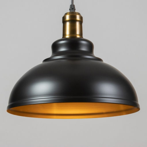 Светильник BayerLux Подвес «Спул» 1×40 Вт E27 черный 29×29×125 см