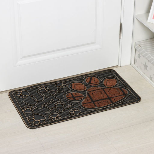 Коврик придверный Доляна «Лапка», 40×70 см, МИКС