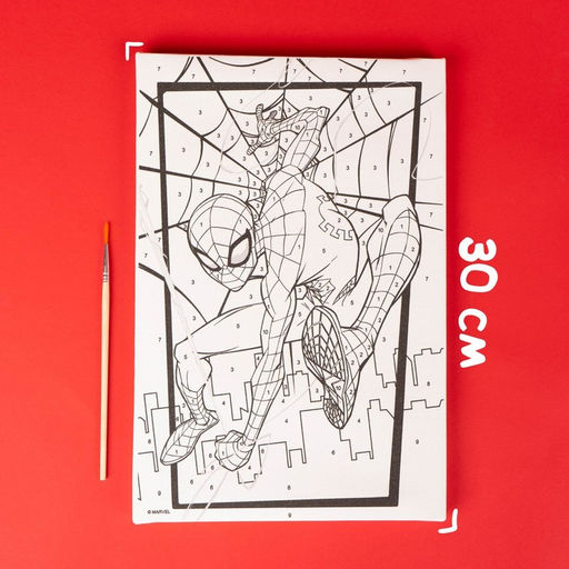 Картина по номерам для детей «Человек-паук», 20×30 см