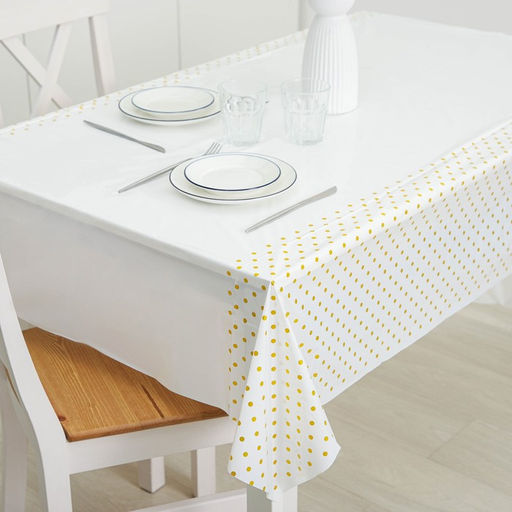 Скатерть на стол Горох, 137220 см, цвет золотой - Simaland фото 2