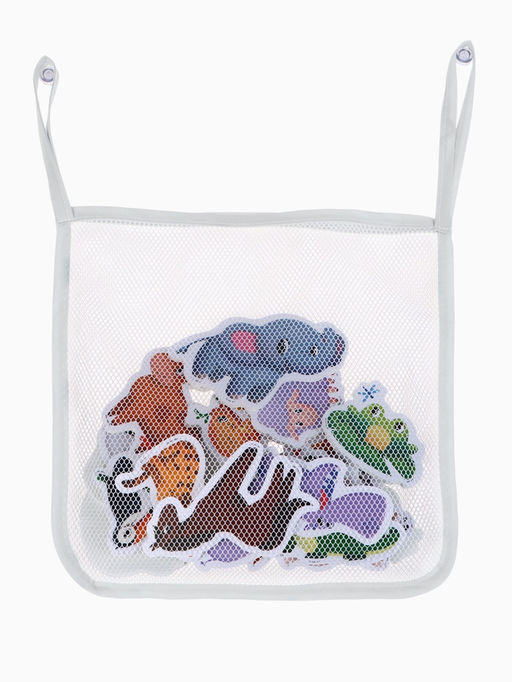 Игрушки - стикеры для купания в ванне Крошка Я «Весёлые зверята», с сеткой, EVA, набор 20 шт.