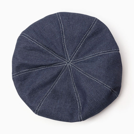 Берет женский джинсовый MINAKU, цвет темно-синий, р-р 58  фото 2