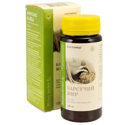Барсучий жир 100 мл, "Сустамед ®" (коробочка) НОВАЯ ФОРМА