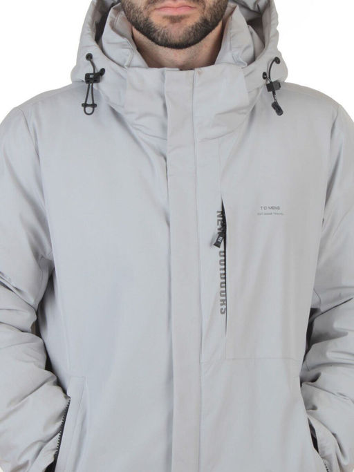 D6313 LT. GRAY Куртка мужская зимняя (200 гр. холлофайбер)