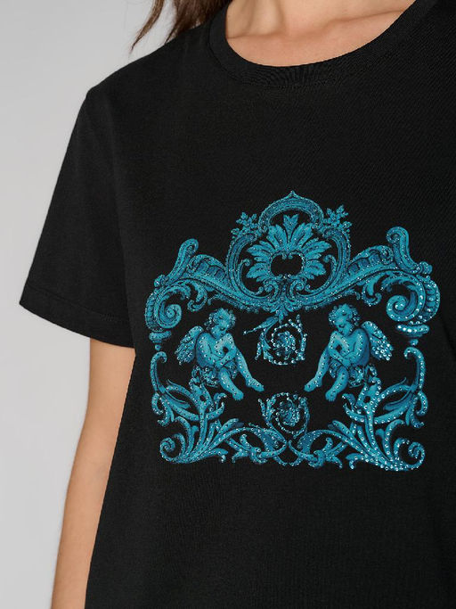 Футболка женская 12411-42030 black - Eleganzza фото 8