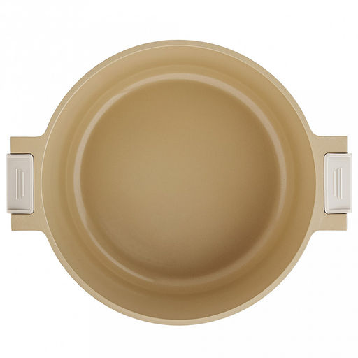 Zeidan Кастрюля алюминиевая 7,7л, д28см, стеклянная крышка с силиконовым ободком и деревянной ручкой, внешнее жаропрочное антипригарное покрытие, внутреннее антипригарное покрытие Neogres, индукционное дно, силиконовые накладки, литая, подарочная - Домашняя мода фото 4