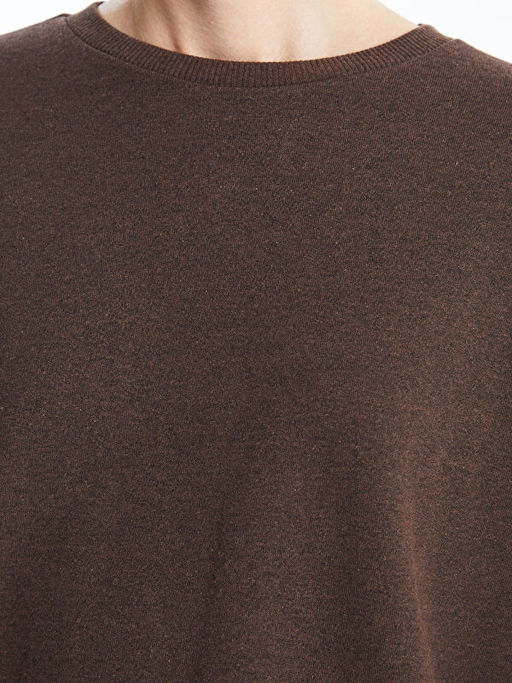 Bisiklet Yaka Oversize Kad?n Sweatshirt