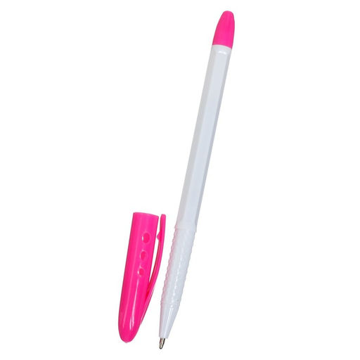 Цена за 50 шт. Ручка шариковая WH-229, 1.0 мм, стержень синий, с цветным колпачком