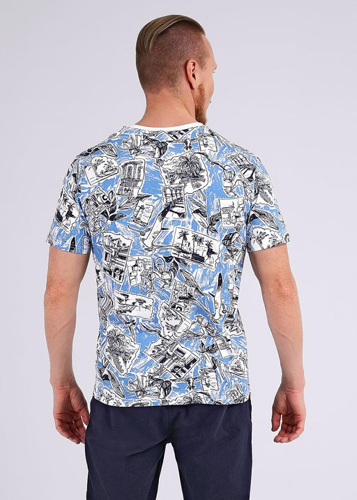 CLE Футболка муж. 542371/24кдн maxi джинсовый/т.синий - Clever wear фото 2